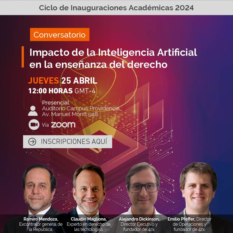 Ciclo de Inauguraciones Académicas 2024: Impacto de la Inteligencia Artificial en la enseñanza del Derecho