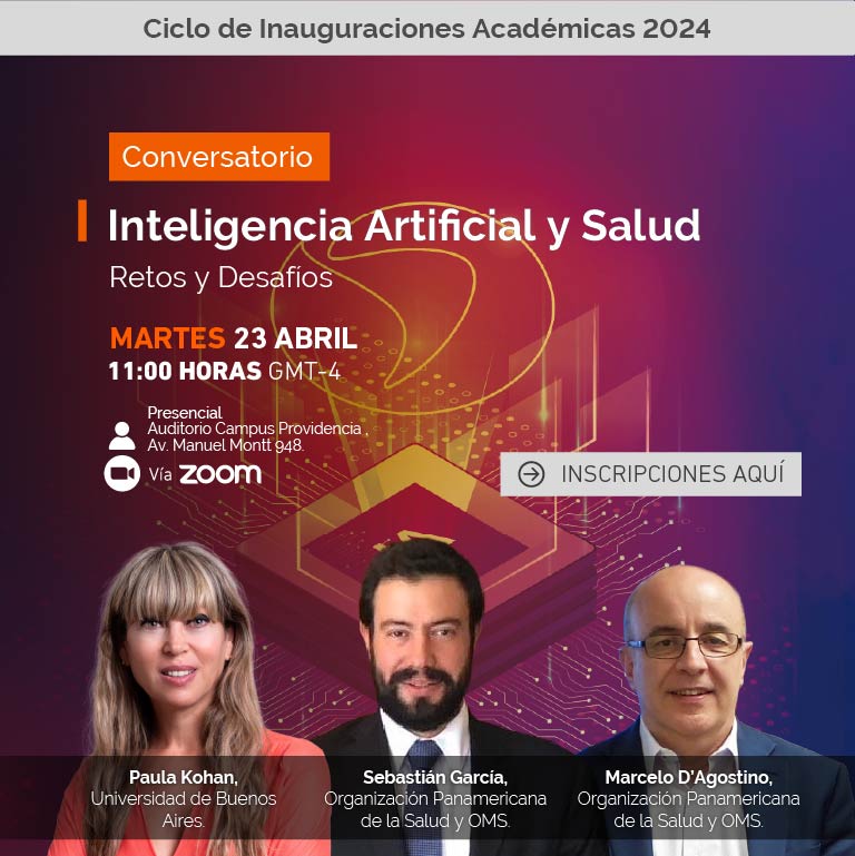 Ciclo de Inauguraciones Académicas 2024: Inteligencia Artificial y salud